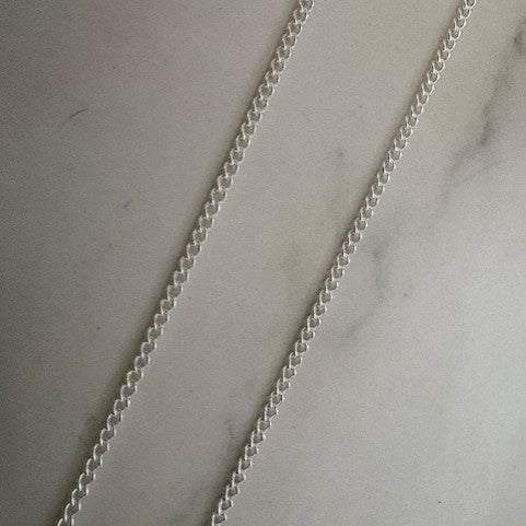 Sterling Silver Chain - Flat Curb Chain
