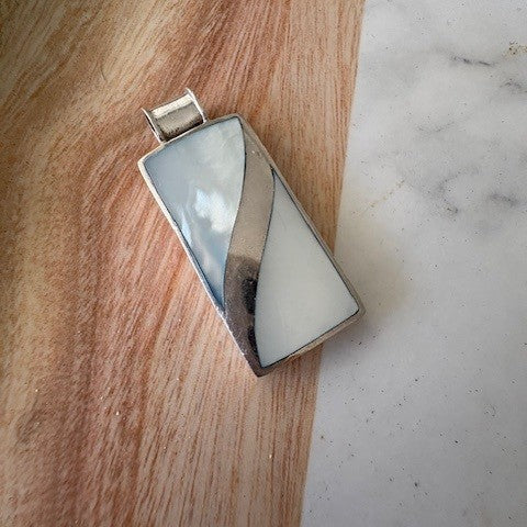 Kayla Mother of Pearl & Sterling Silver Pendant