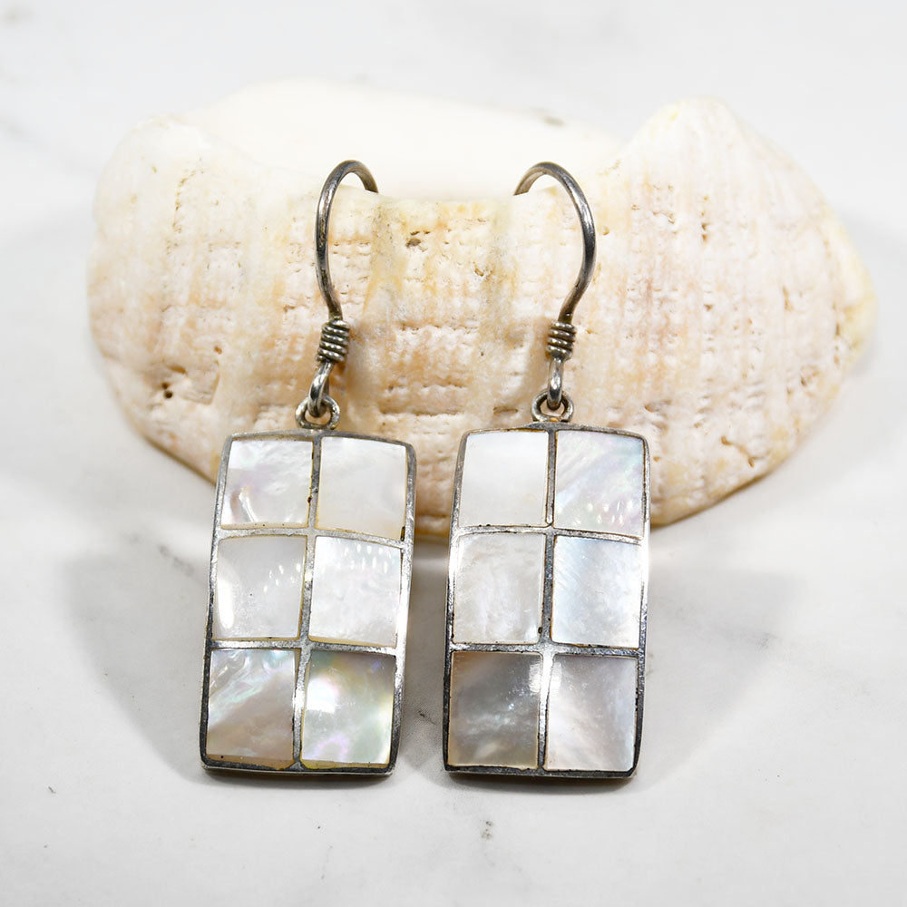 Palani White Earrings
