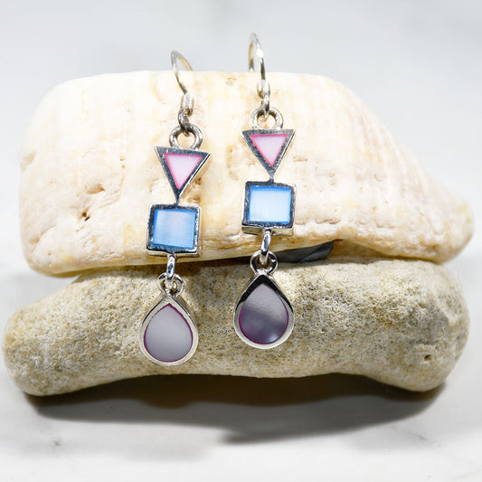 Anela Multi Coloured Small Drop Earrings