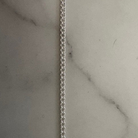 Sterling Silver Chain - Flat Curb Chain
