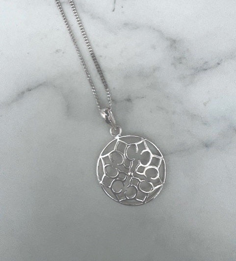 Dala Mandala Sterling Silver Necklace