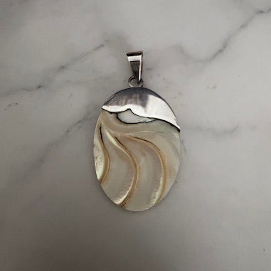 Vasa Shell & Sterling Silver Pendant